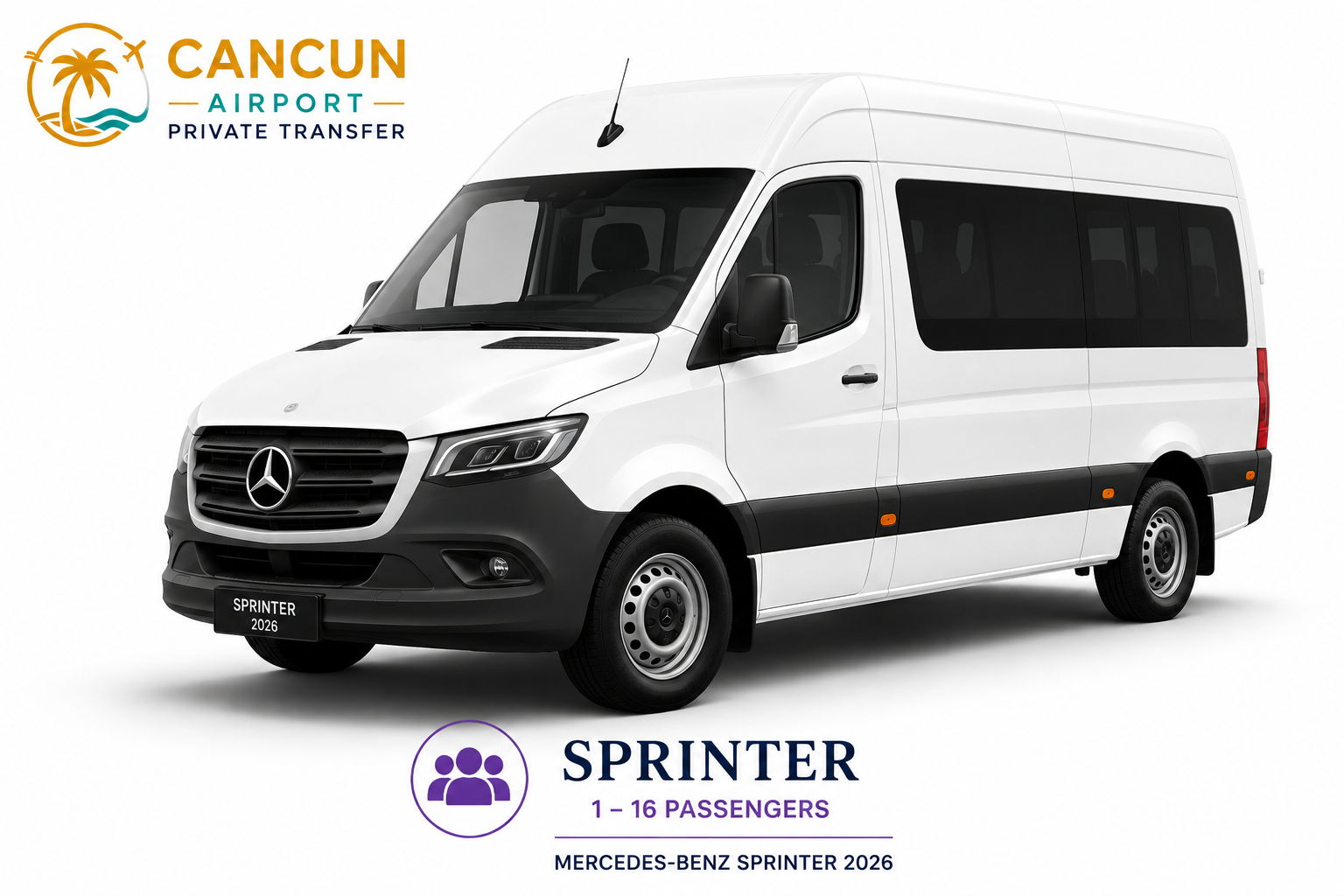 Mercedes-Benz Sprinter group transportation in Cancun